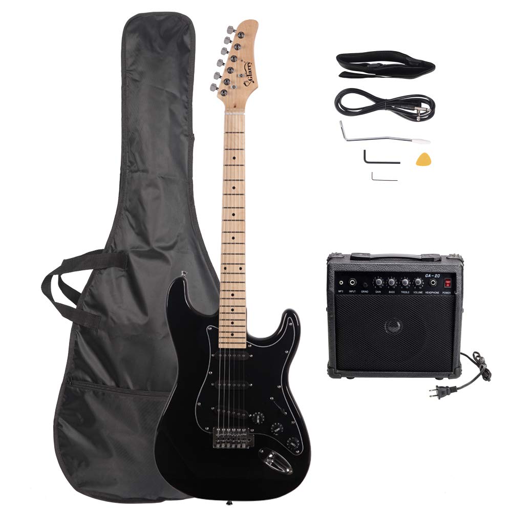 Full Size Electric Guitar with 20W Amp and Bag O241