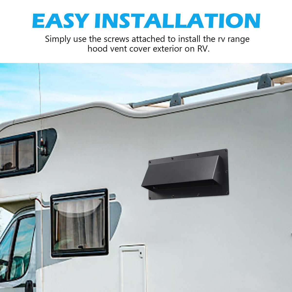 Metal RV Range Hood Vent Cover Replacement (10-1/4") W13487