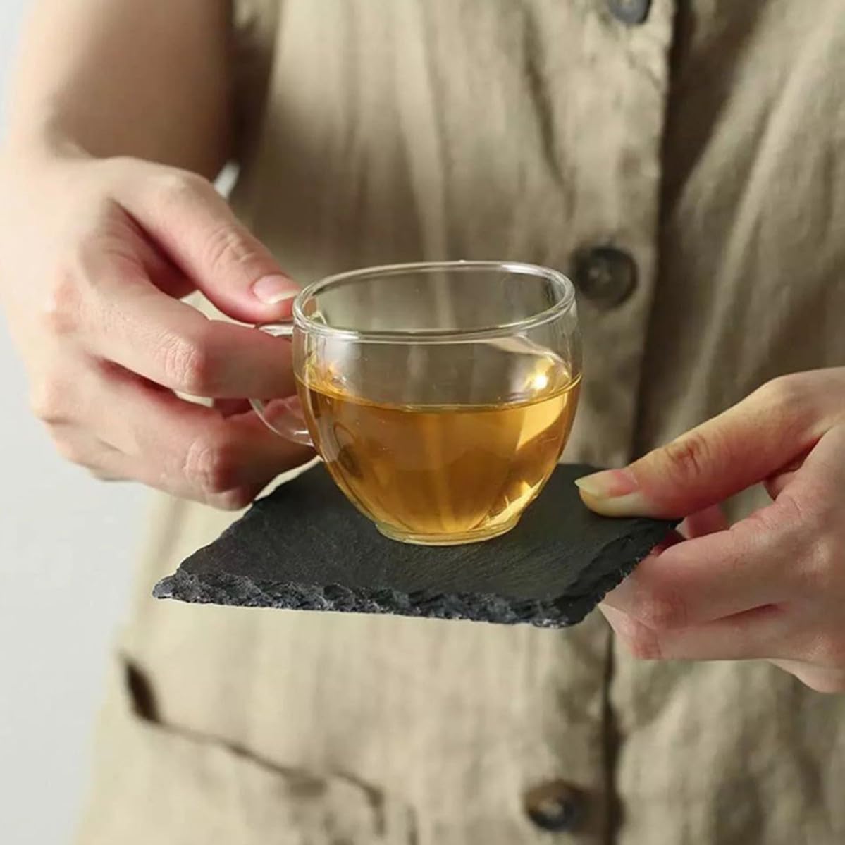Natural Stone Coasters Set Q827593