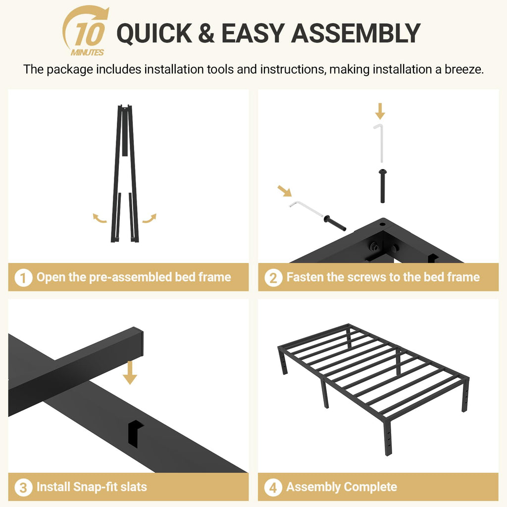 Twin Metal Bed Frame F574147