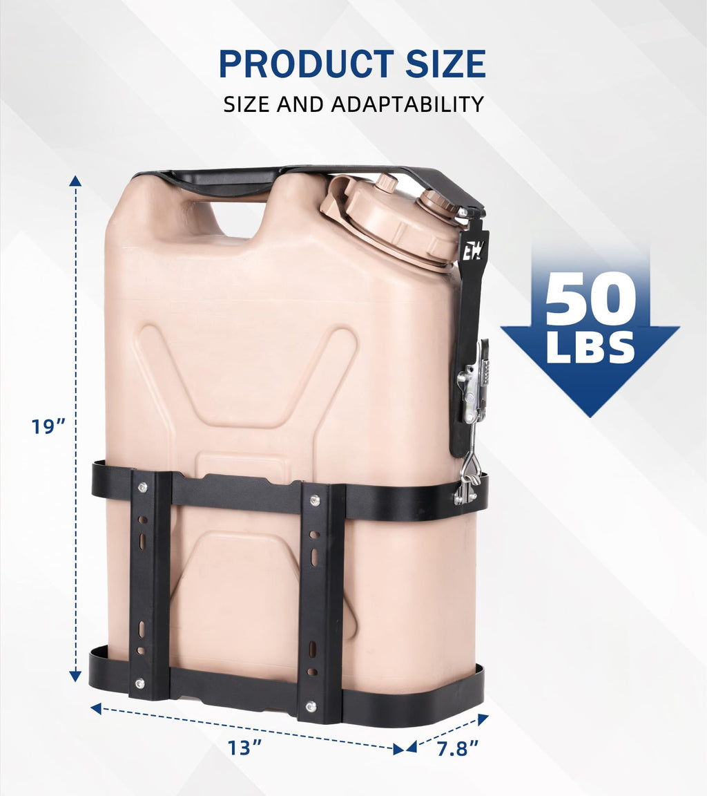 5 Gallon Water Container Mount Holder with Combination Lock E959