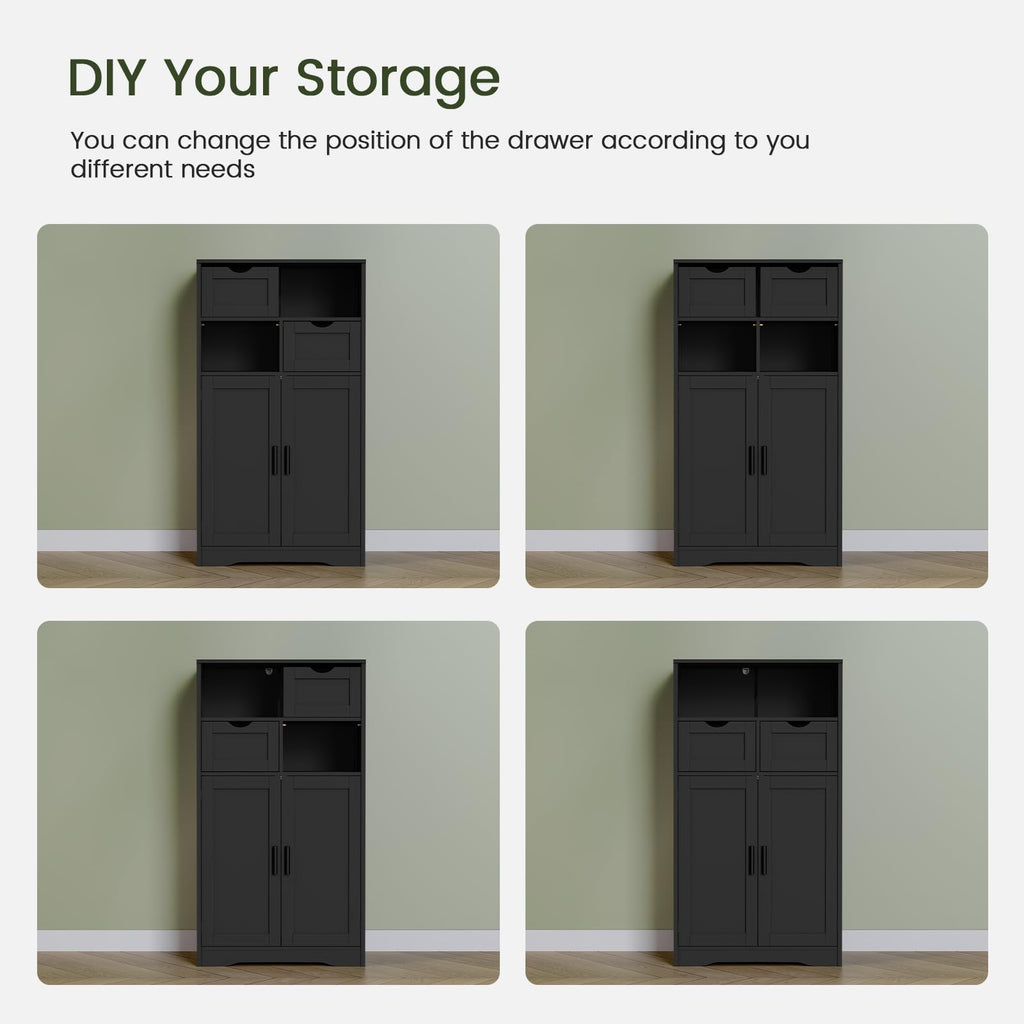 Bathroom Storage Cabinet with 2 Drawers N693