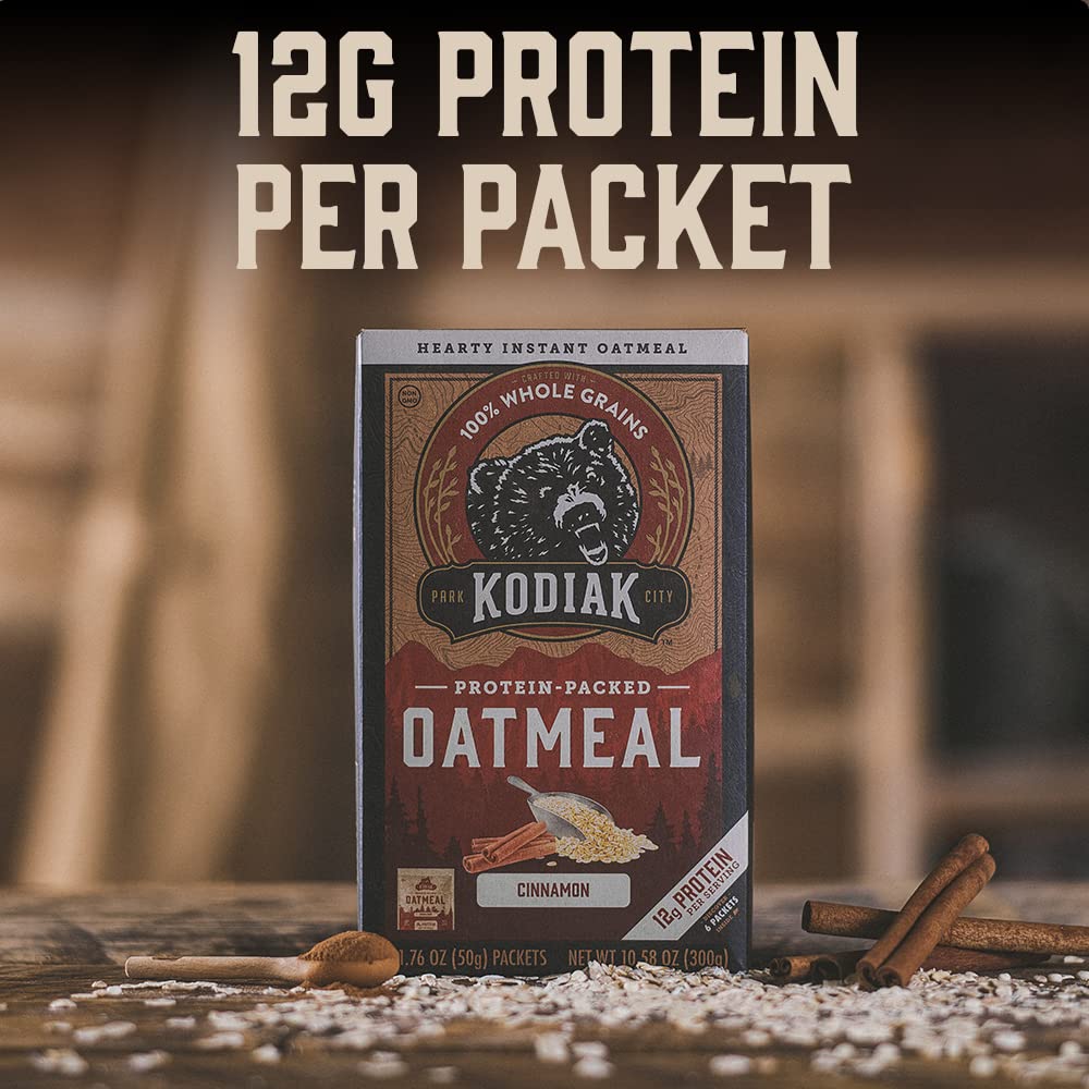 Instant Protein Oatmeal Packets, Maple & Brown Sugar, 6 Packets D17293