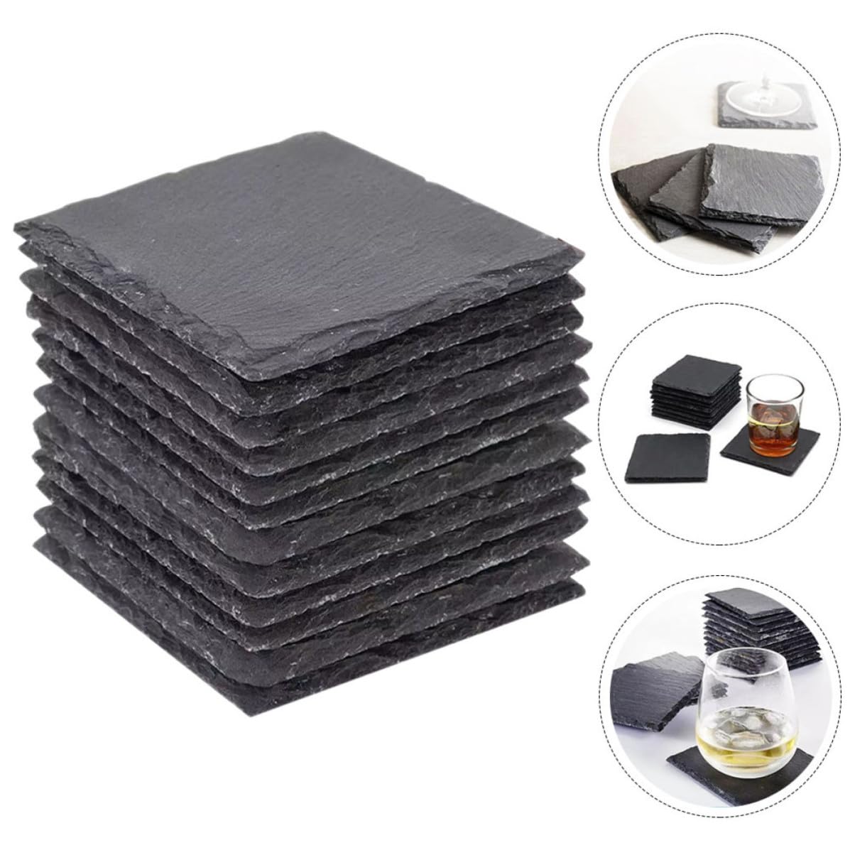 Natural Stone Coasters Set Q827593
