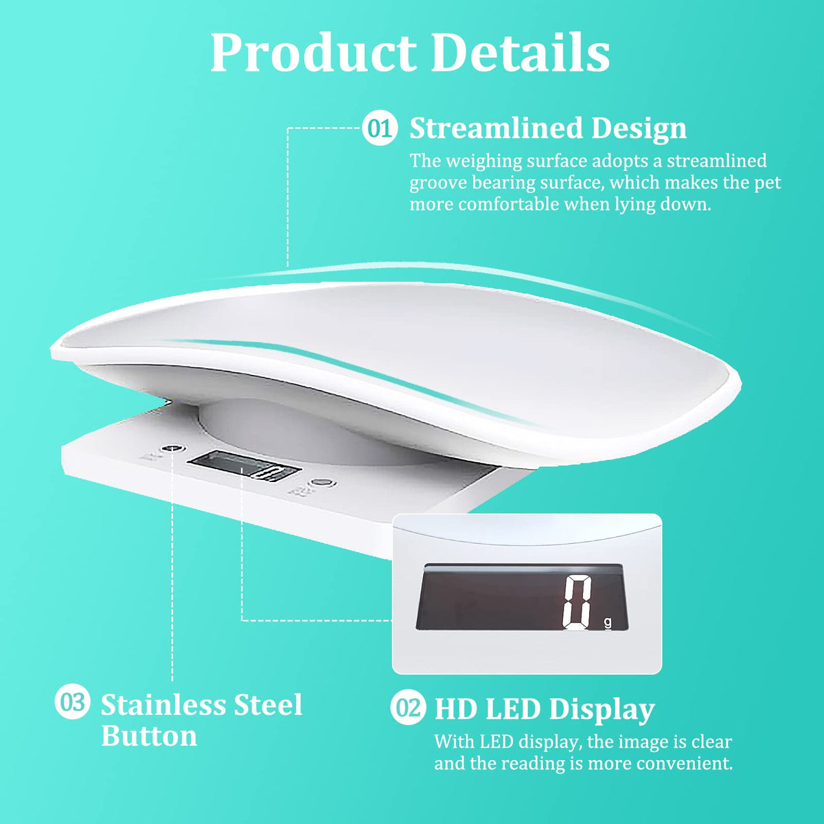 Digital Mini Pet Scale with Tray H688