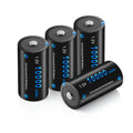 4 Pack Rechargeable D Batteries 10000mAh L43745