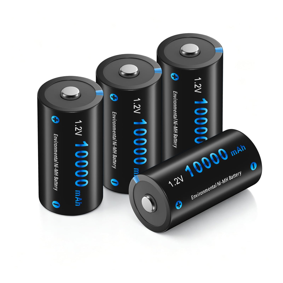 4 Pack Rechargeable D Batteries 10000mAh L43745