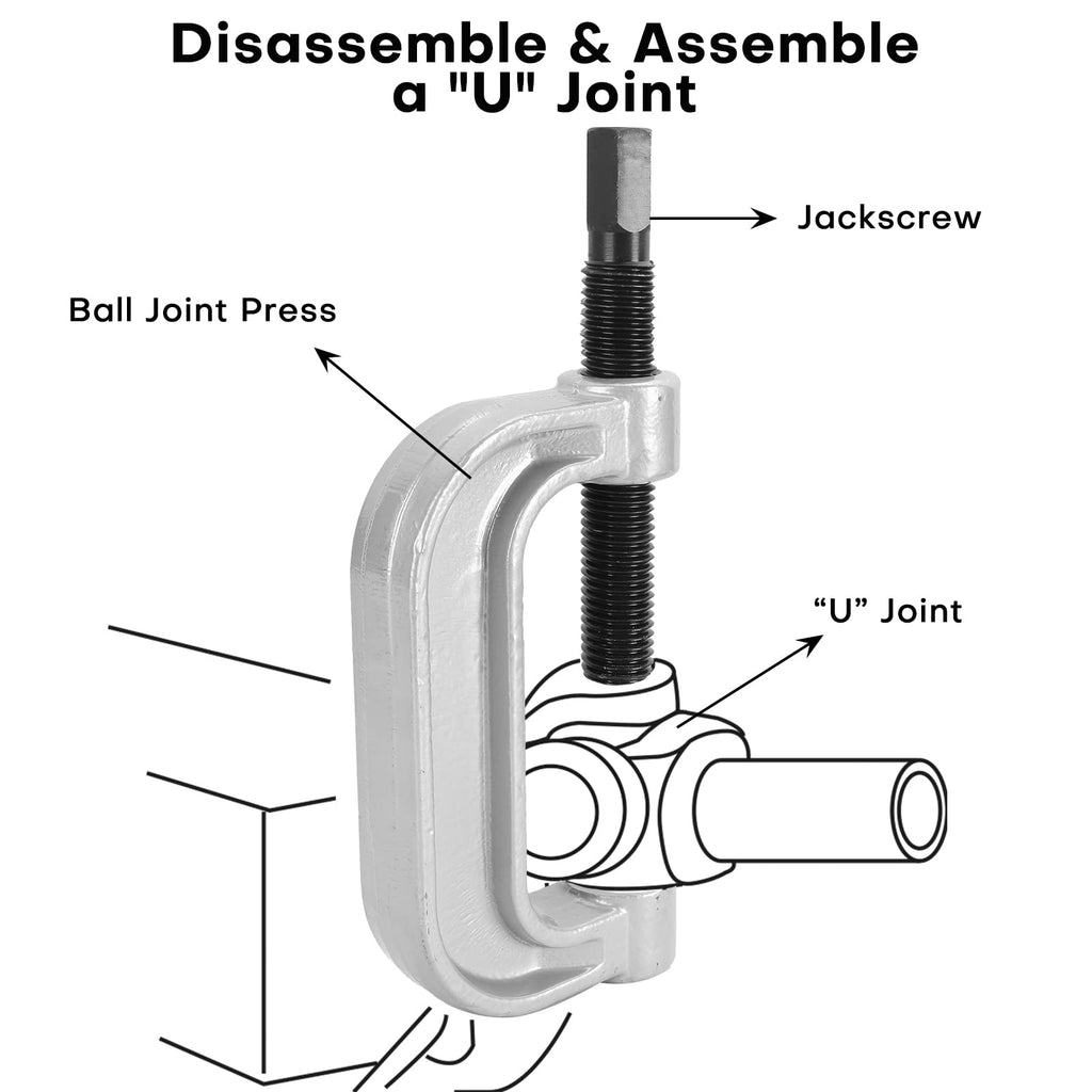 Heavy Duty Ball Joint Press & U Joint Removal Tools with 4-Wheel Drive Adapters C501