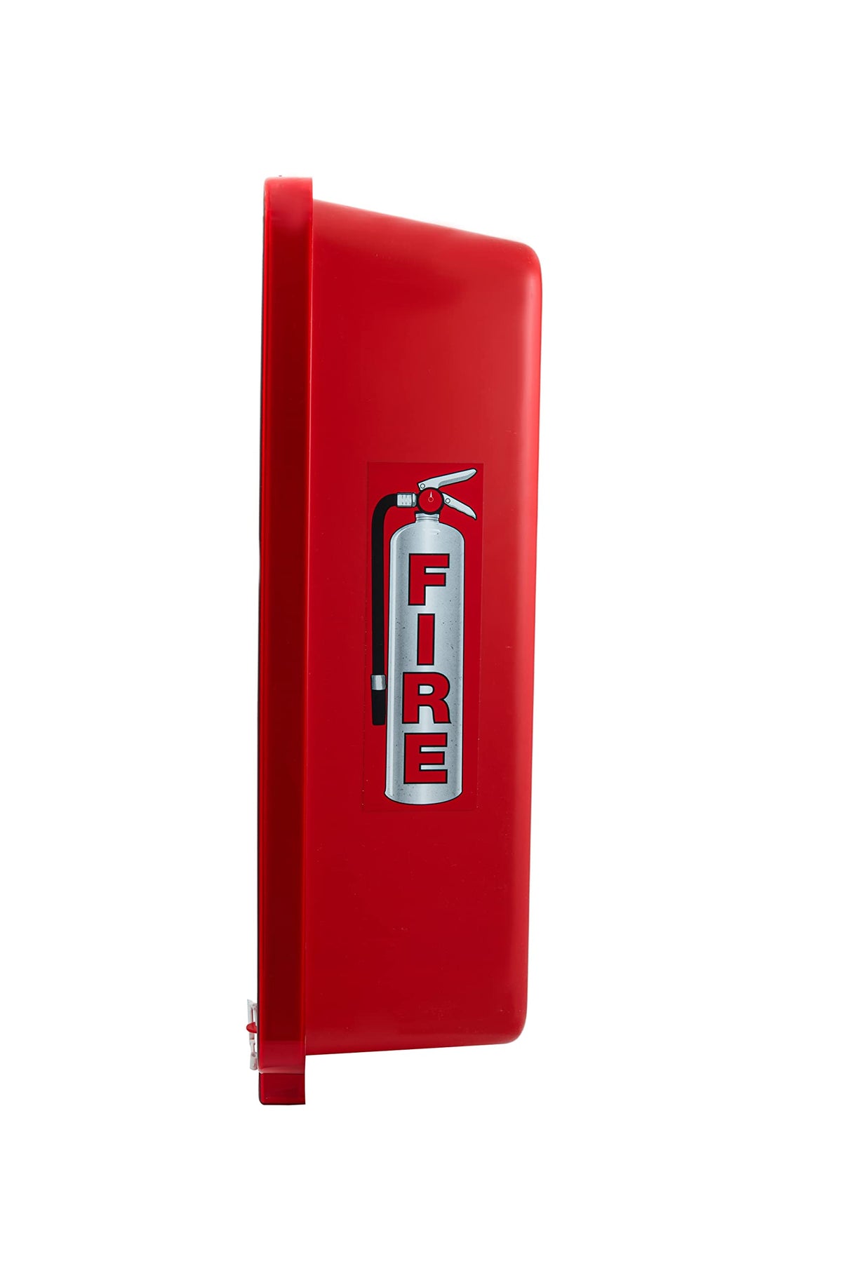 Red Surface-Mounted Fire Extinguisher Cabinet for 2 1/2 lb. or 5 lb. Fire Extinguishers O29161