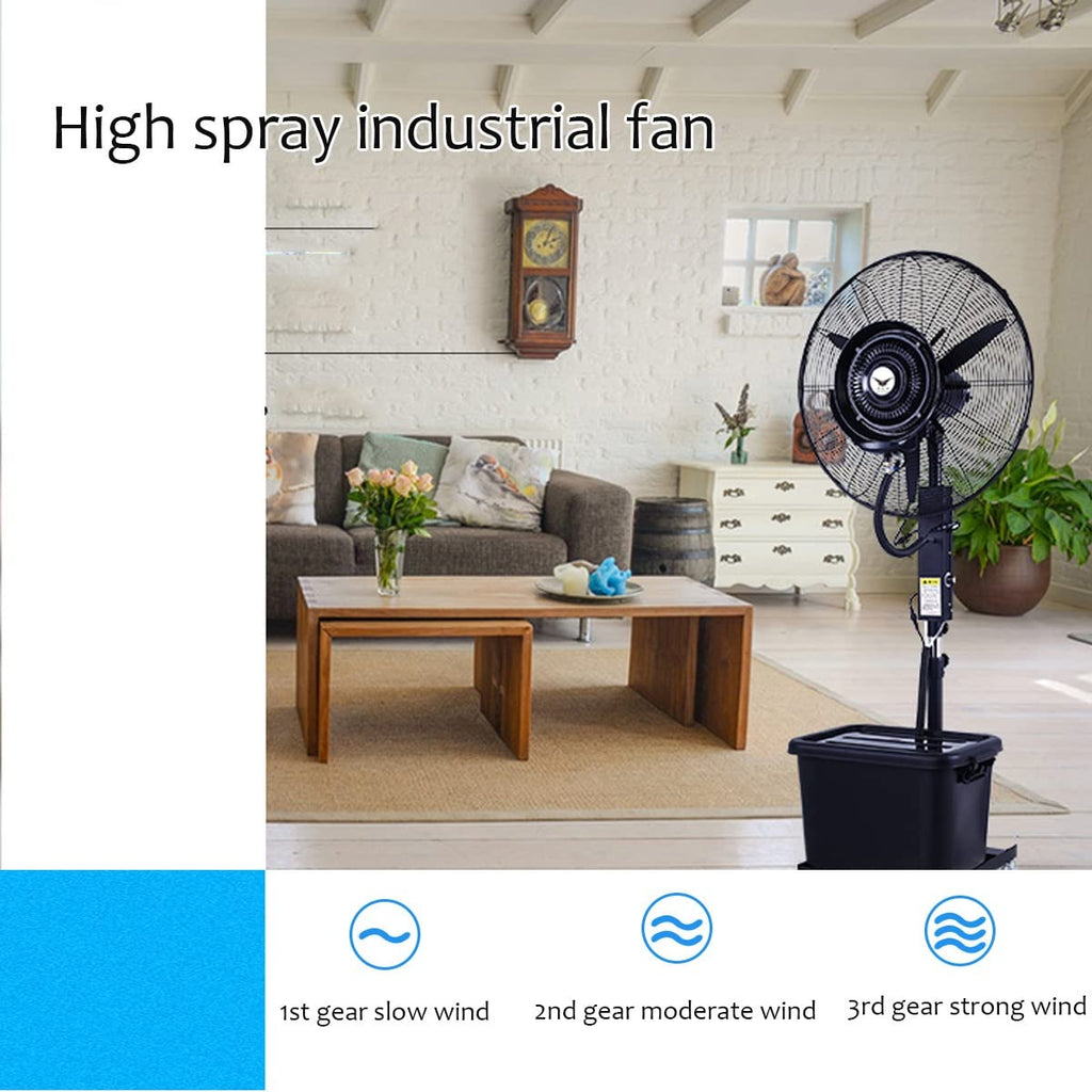 20 Inch High Velocity Metal Floor Fan with 3 Speed Settings H299