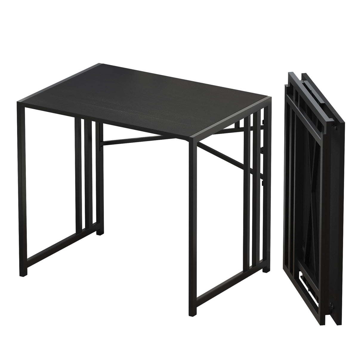 Folding Computer Desk 32 inch Black J16307