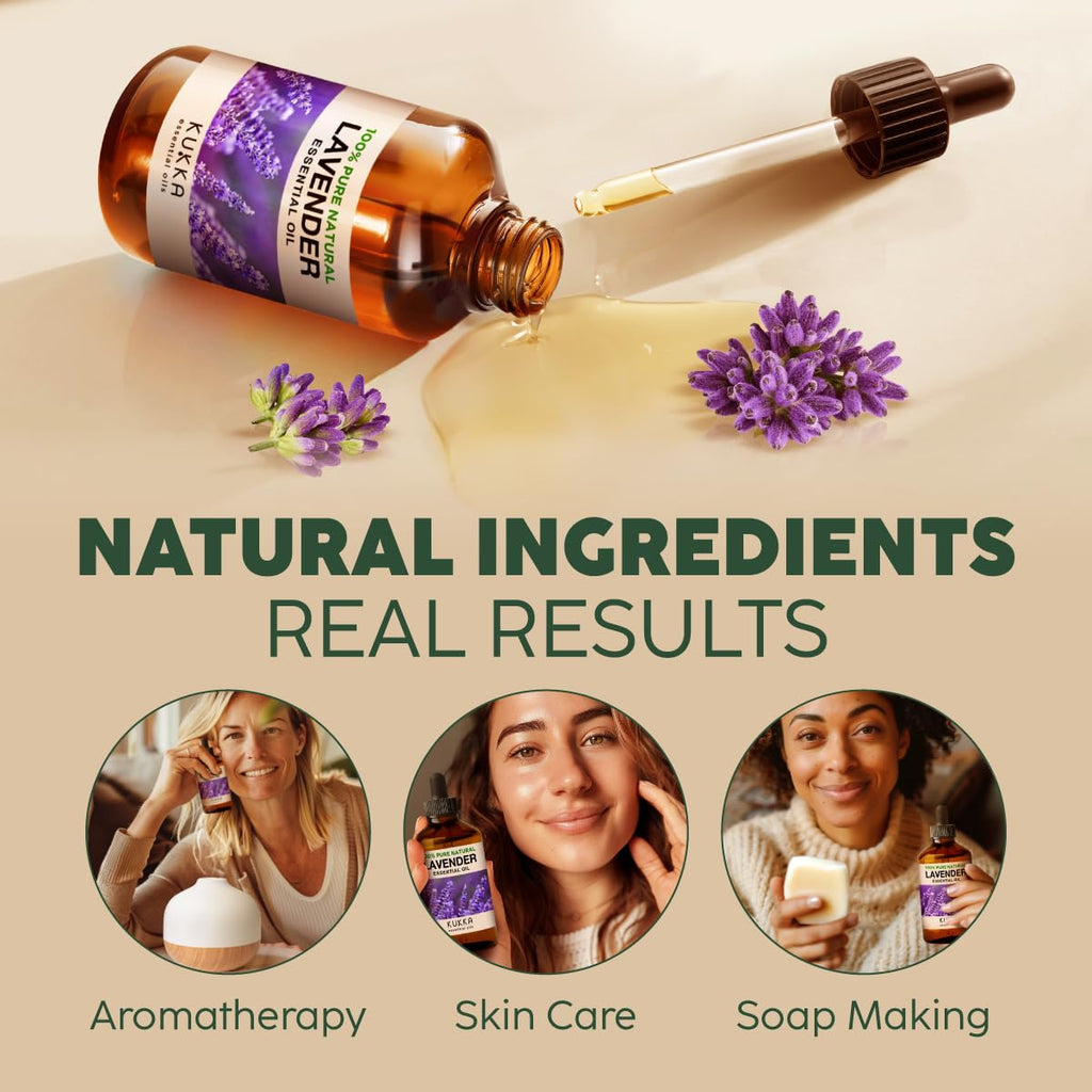 Lavender & Tea Tree Essential Oil Set 2x4 fl oz O412