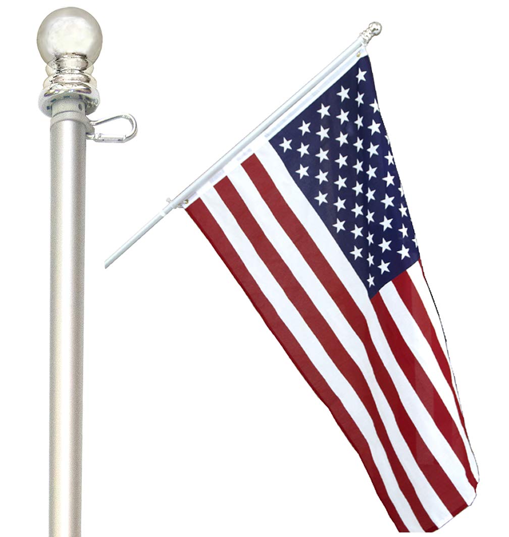 5 ft Heavy-Duty Aluminum Tangle Free Spinning Flag Pole W760400