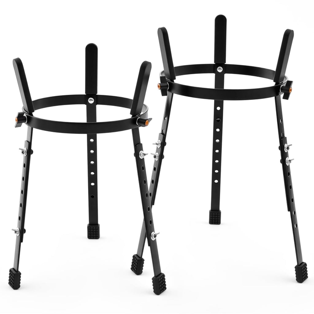 2 Pcs Black Adjustable Conga Drum Stand X945