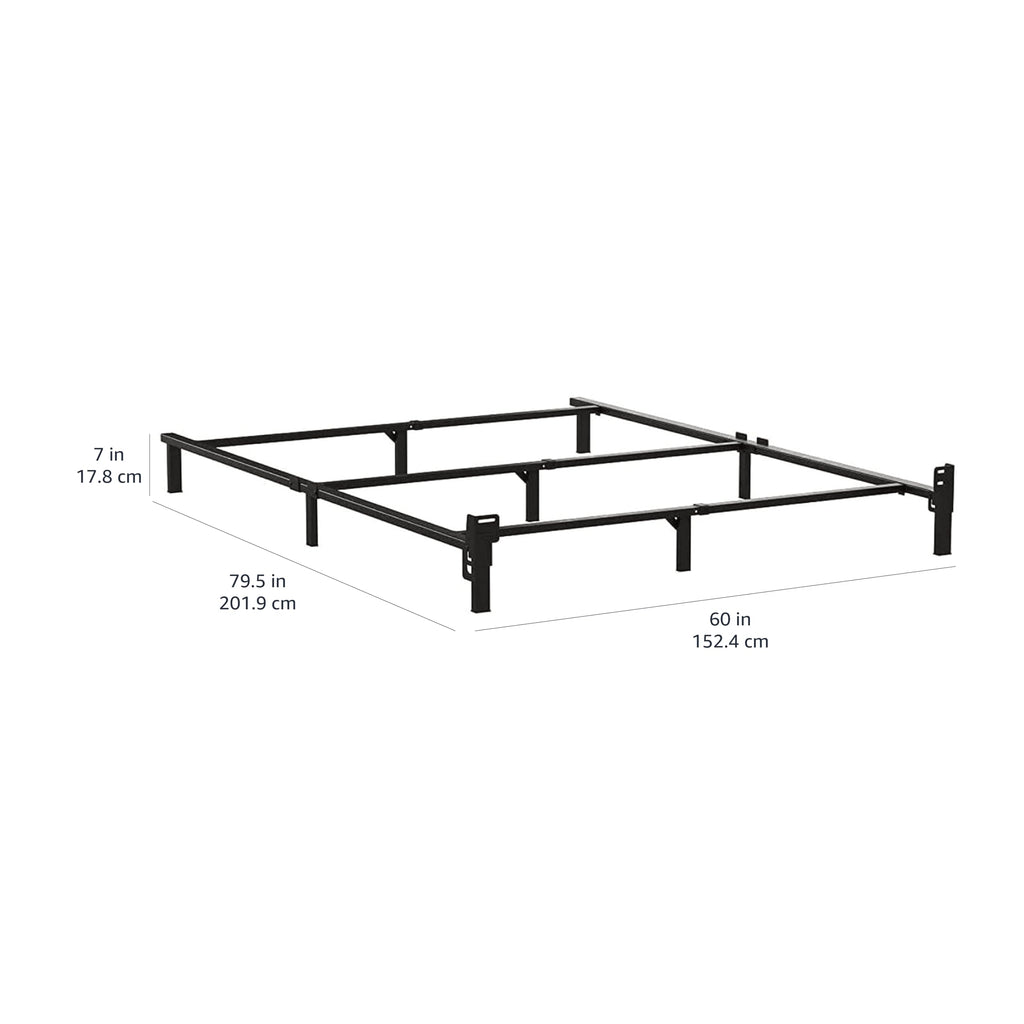 Queen Size Black Metal Bed Frame E4929