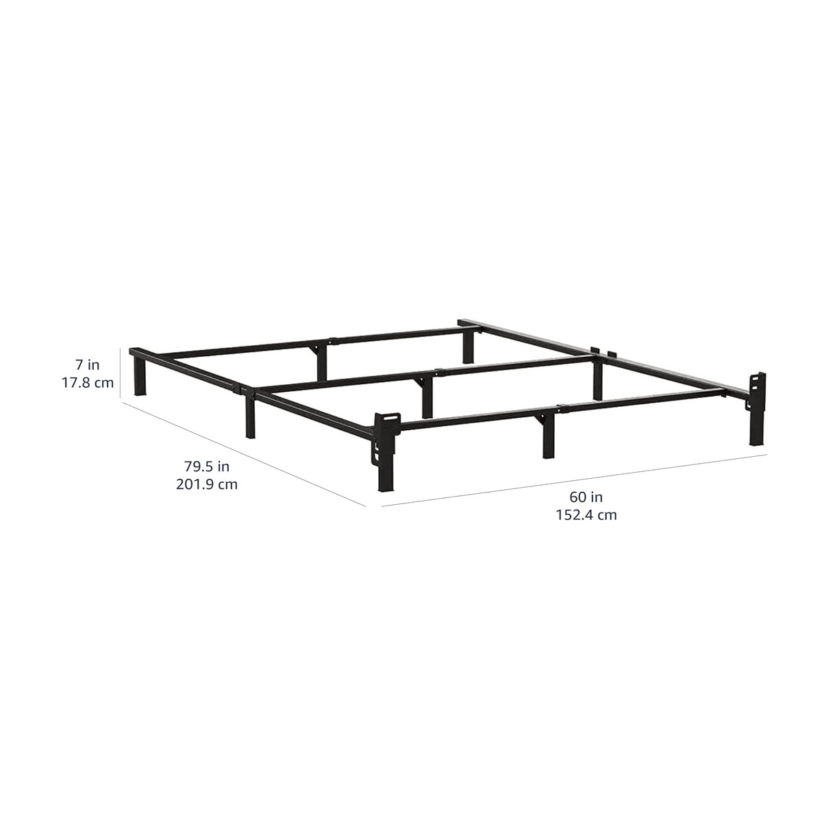 Queen Size Black Metal Bed Frame E4929