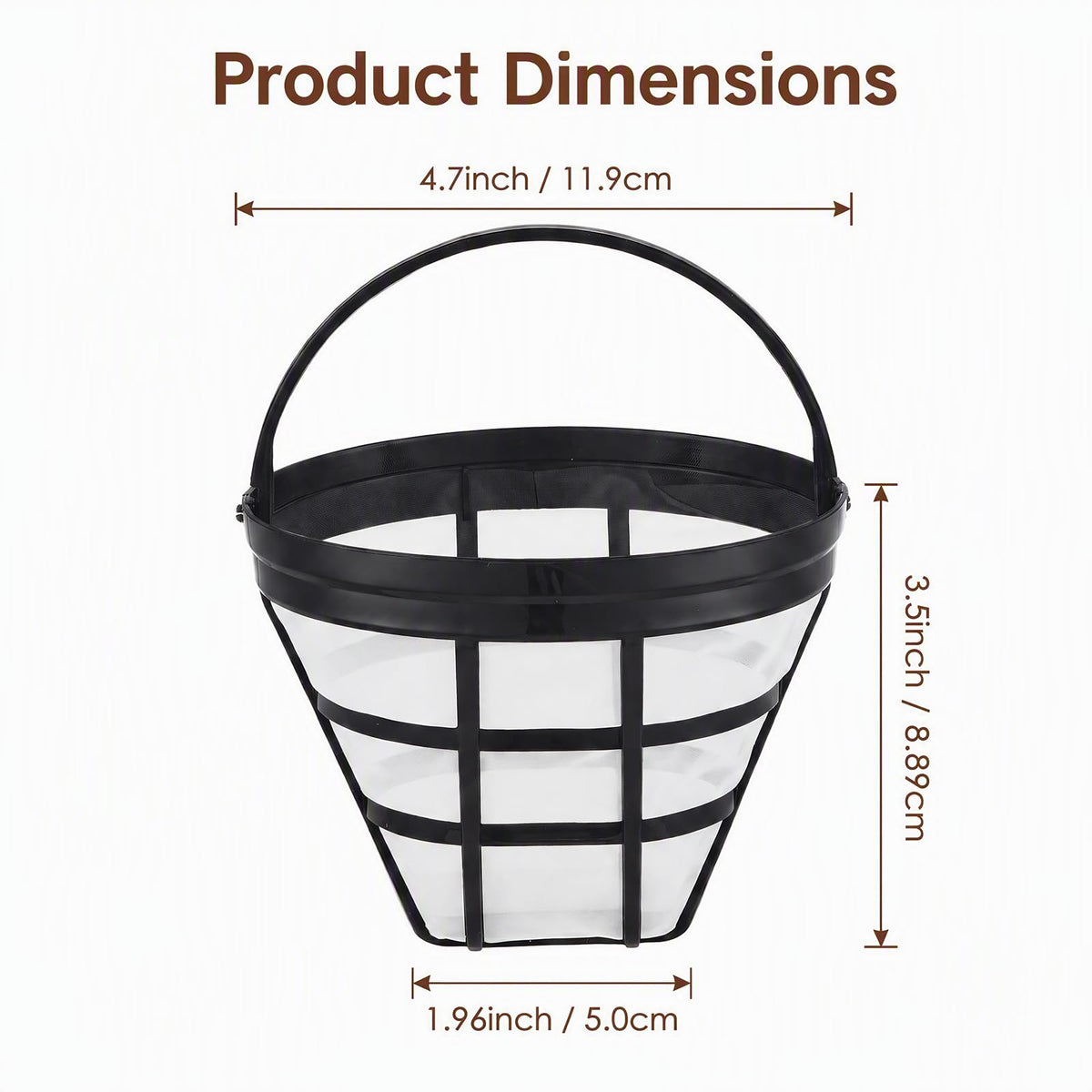#4 Cone Reusable Coffee Filter 2-Pack G8003