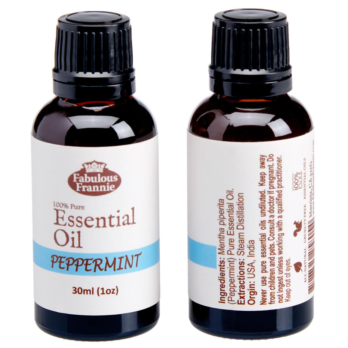4 Pure Essential Oil Set Peppermint Lavender Sweet Orange Tea Tree 30ml K717422