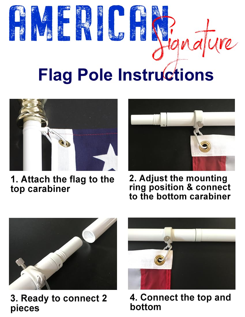 5 ft Heavy-Duty Aluminum Tangle Free Spinning Flag Pole W760400