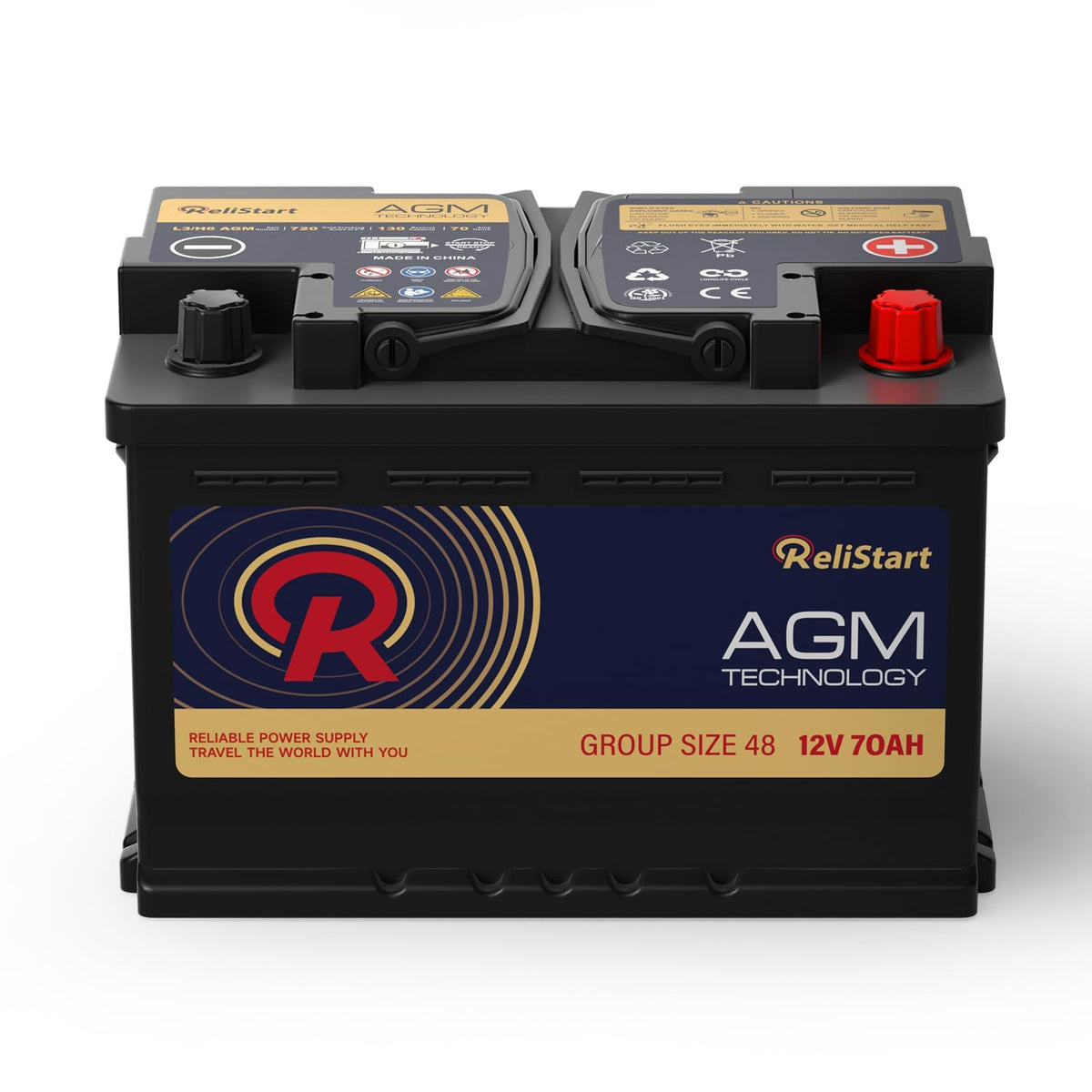 12V 70Ah H6 Group 48 Car Battery E125