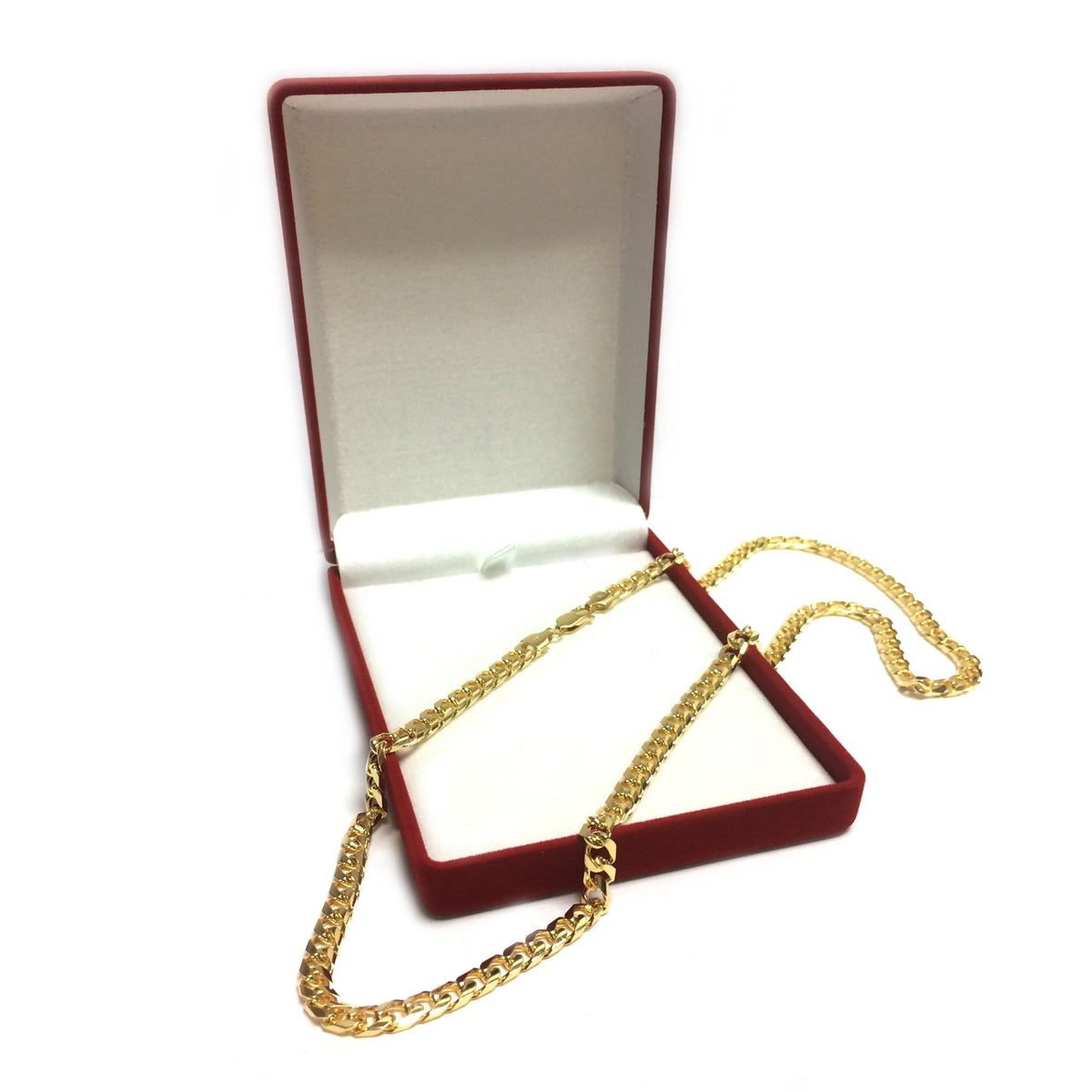 14k Yellow Gold Cuban Link Chain Necklace 5.8mm J3363