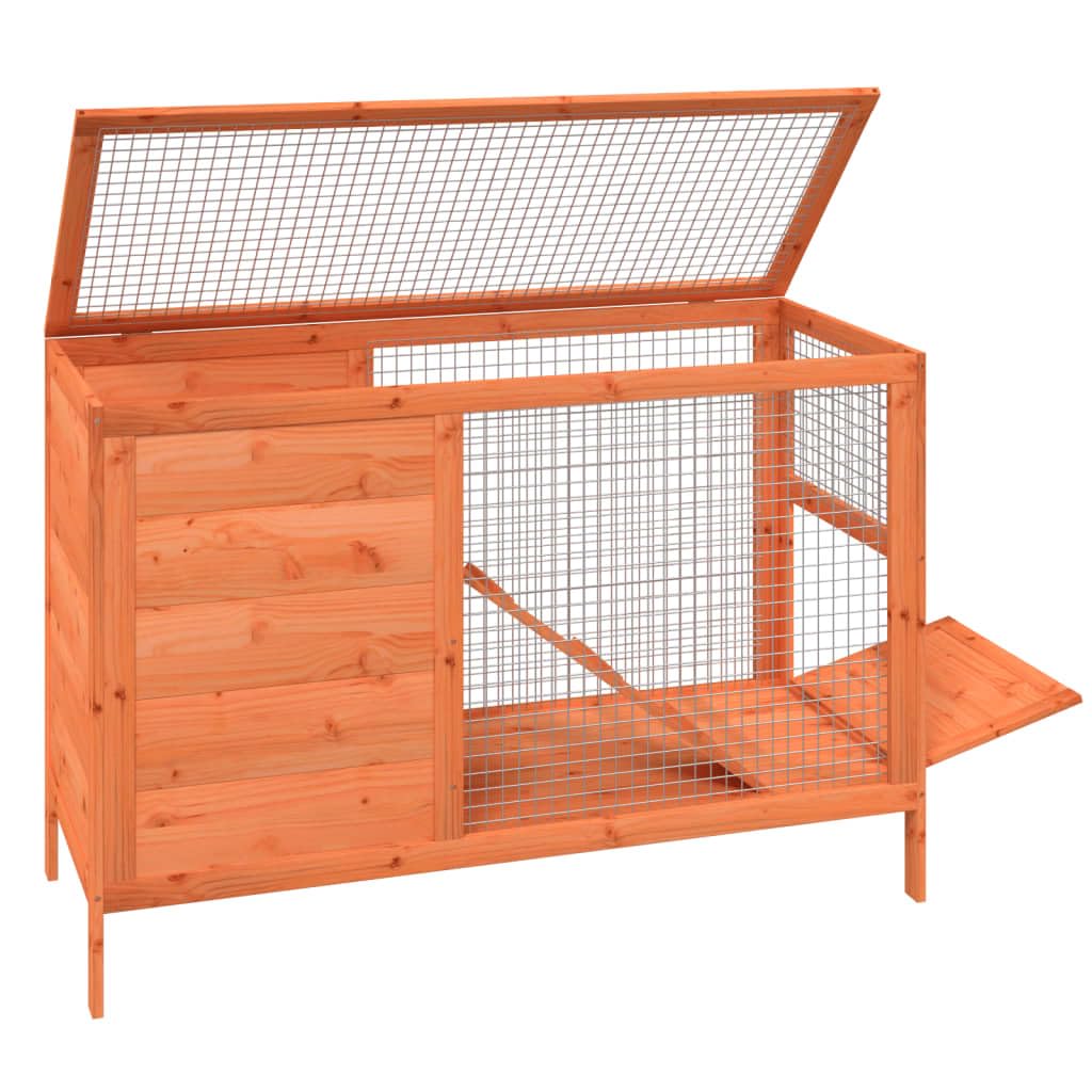 2-Tier Solid Pine Wood Rabbit Hutch M760