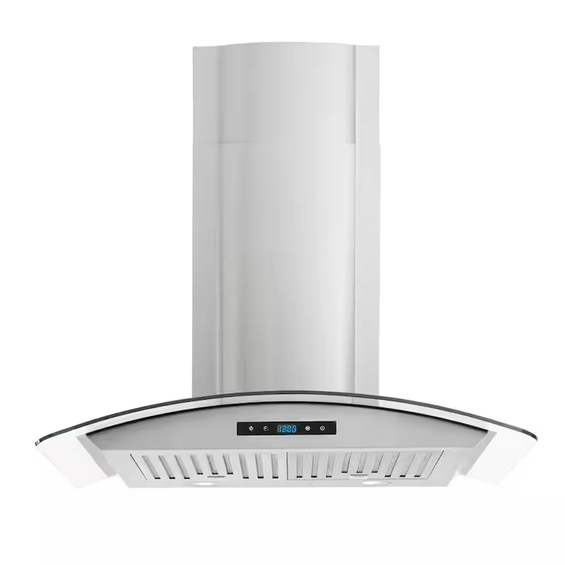 30 in. 500CFM Convertible Wall Mount Range Hood in Stainless Steel N2986