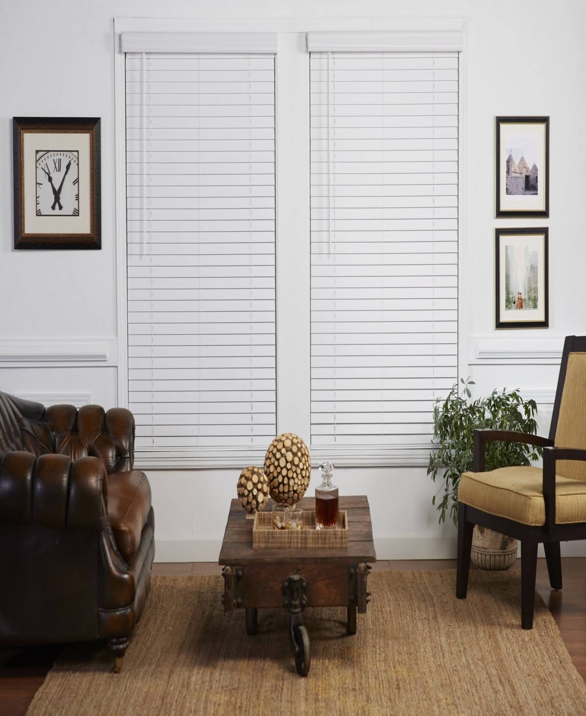 Faux Wood Venetian Blind, 57.5x22 x 72x22, Dark Oak H441