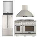48 inch Natural Gas Range, Wall Range Hood, Refrigerator, Dishwasher J1687