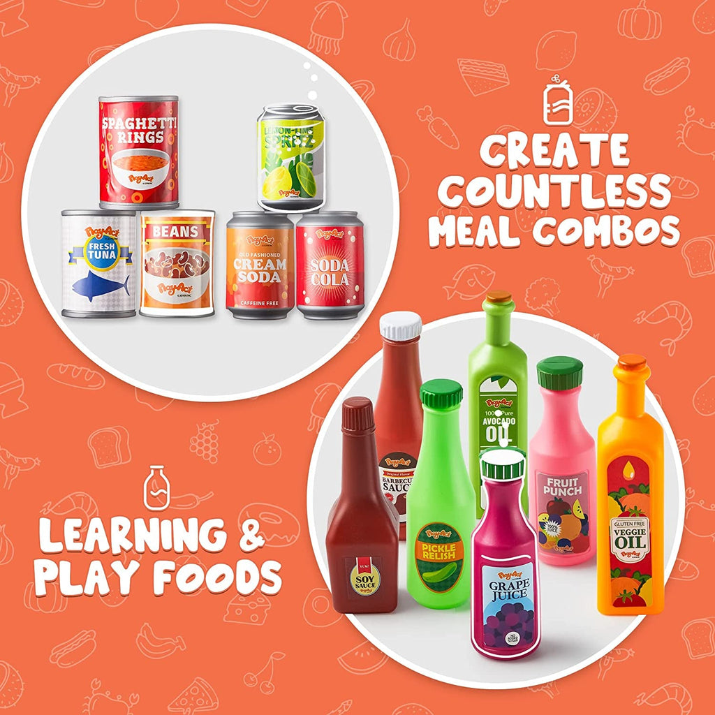 30Pcs Play Food Grocery Cans V2862