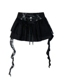 Vintage Gothic Lace Irregular Skirt A33075