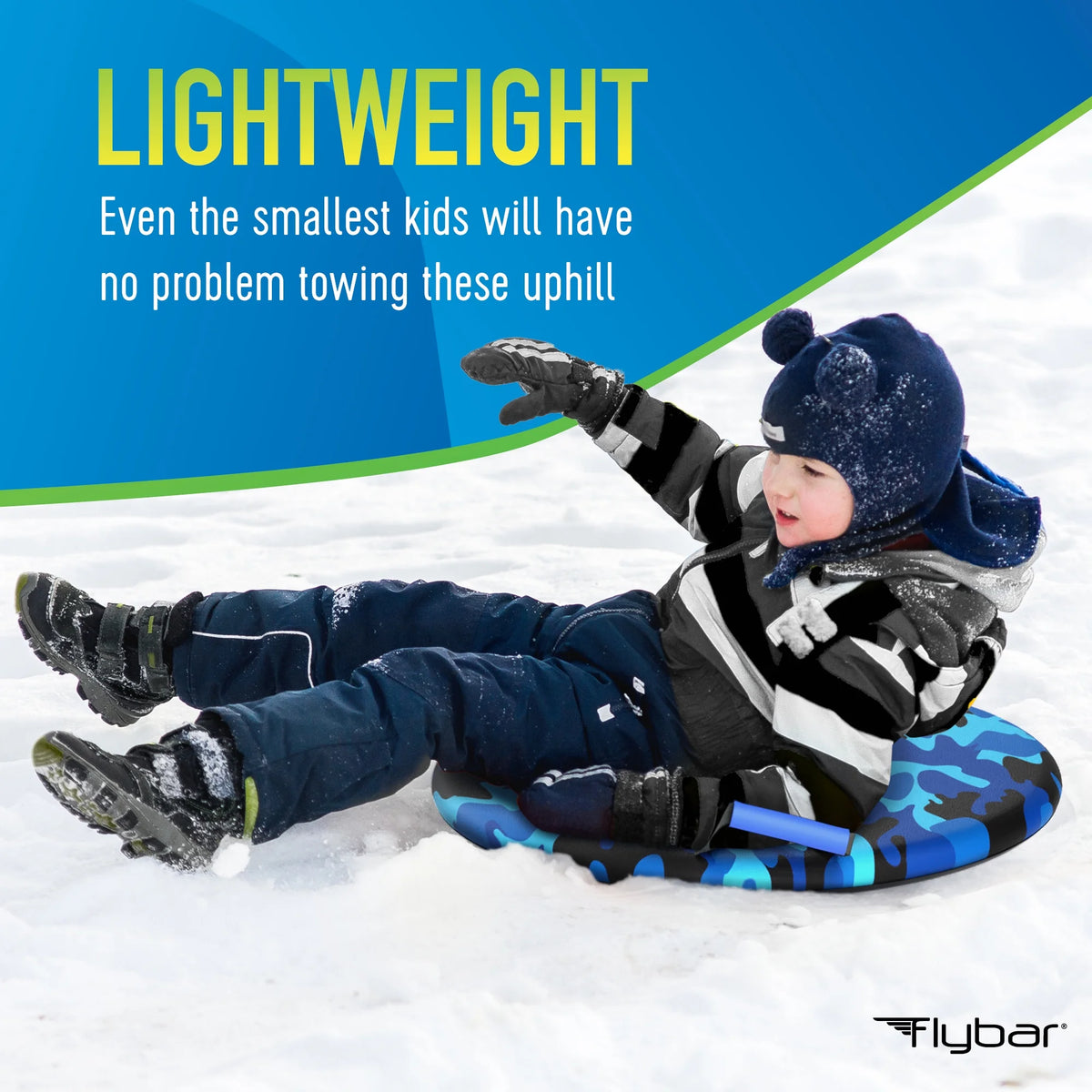 Camo Foam Saucer Disc Snow Sled for Kids G892