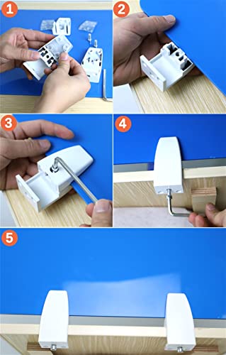 White 12x20 Acrylic Desk Divider with Clips O72449