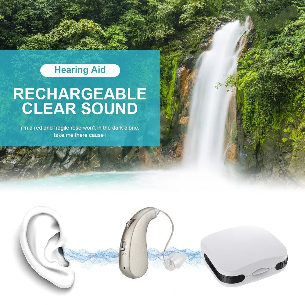 USB Rechargeable Hearing Amplifiers, 1 Pack H1381