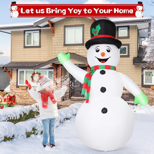 7 FT Christmas Inflatables Snowman with Built-in LED C74006