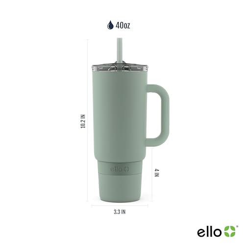 40oz Vacuum Insulated Stainless Steel Tumbler with Straw R62306