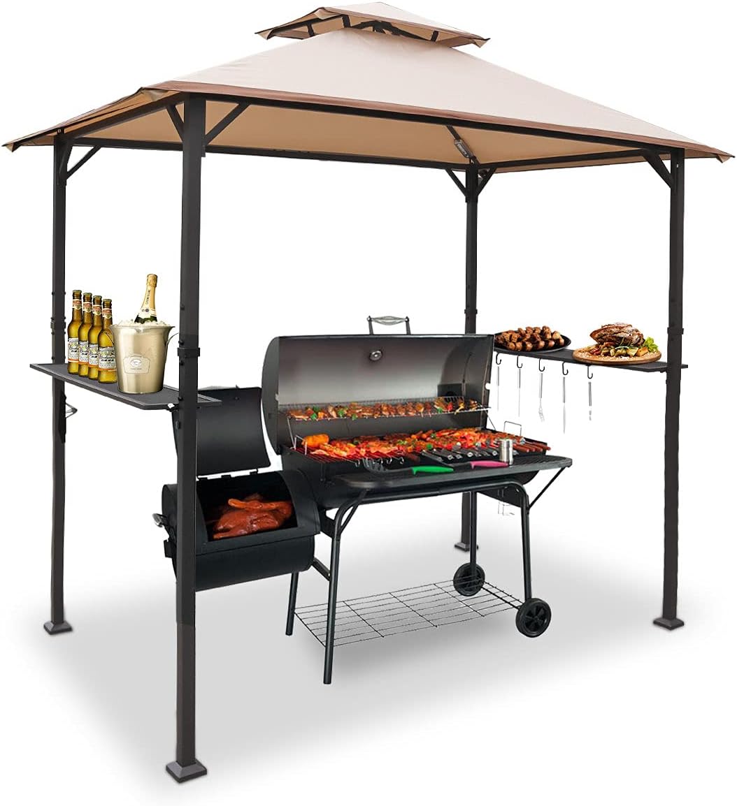 8'x5' Grill Gazebo BBQ Patio Shelter Canopy N45171