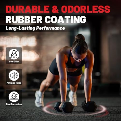 2.5-125lb Rubber Encased Dumbbell Set A854846