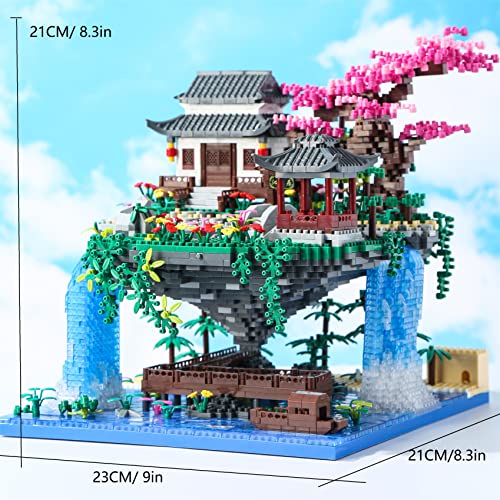 Cherry Blossom Tree Building Set with Lights 3320 Pcs H8742
