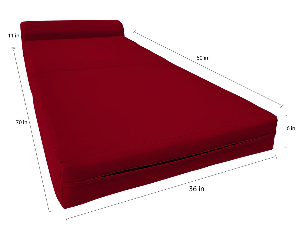 Red Sleeper Chair Folding Foam Beds P195749