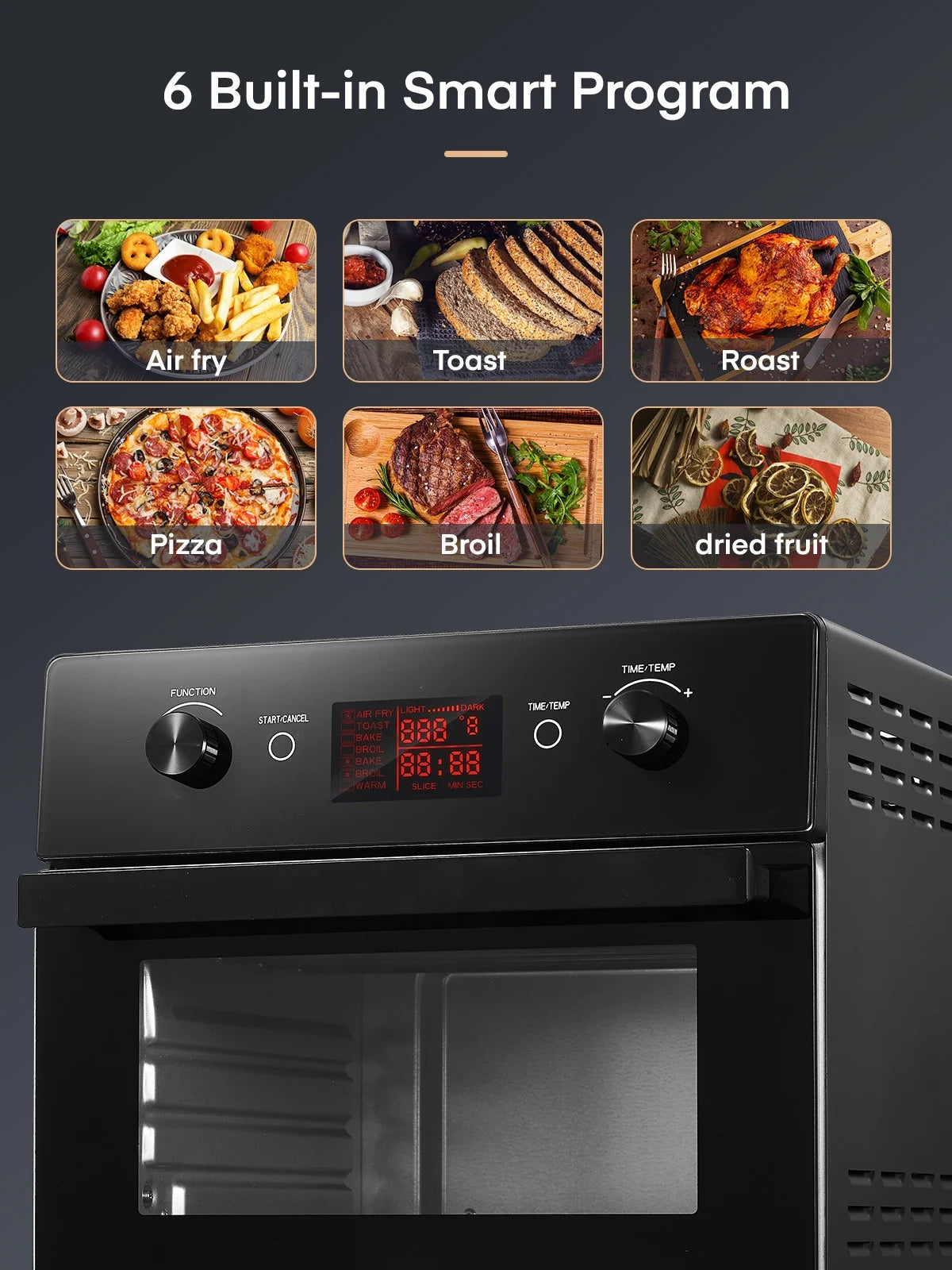 20QT Convection Air Fryer Toaster Oven Combo Y46371