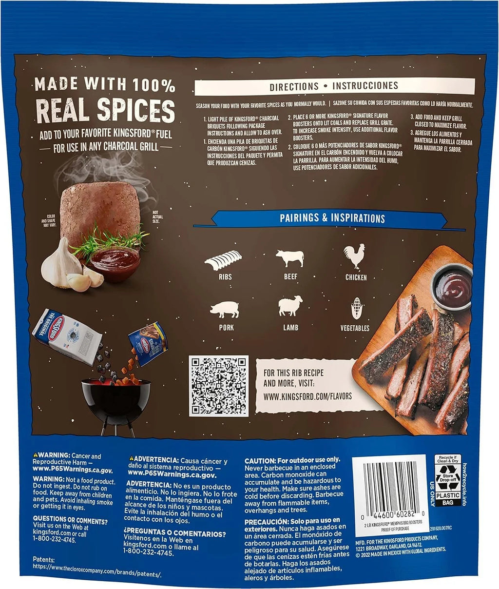 2 lb BBQ and Hickory Wood Flavor Boosters with Garlic, Paprika, Rosemary B113