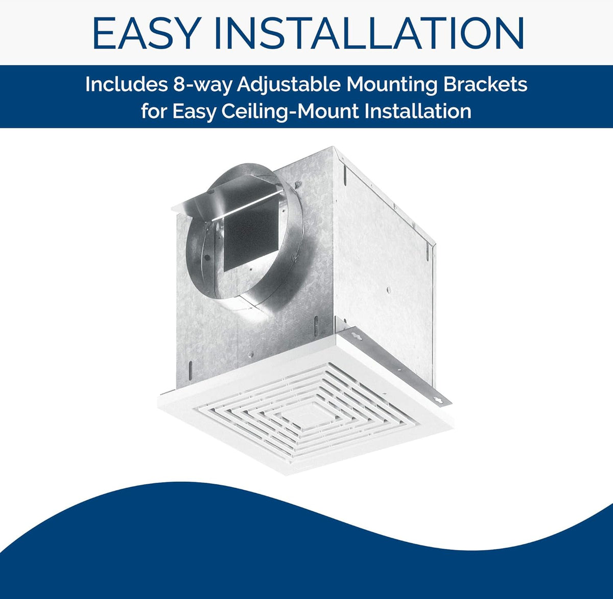 White 308 CFM Ventilator Fan D3605