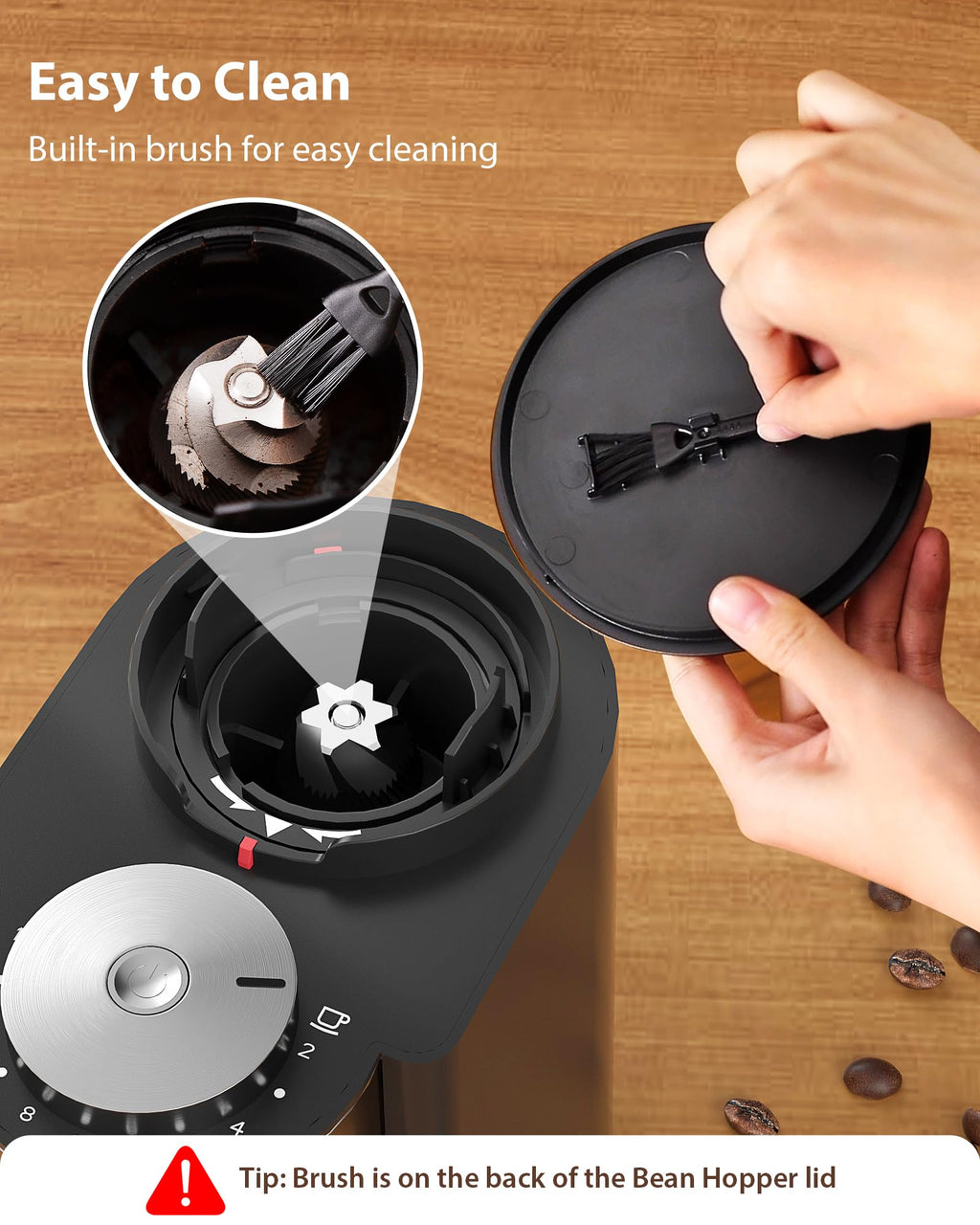 Black Burr Coffee Grinder S635