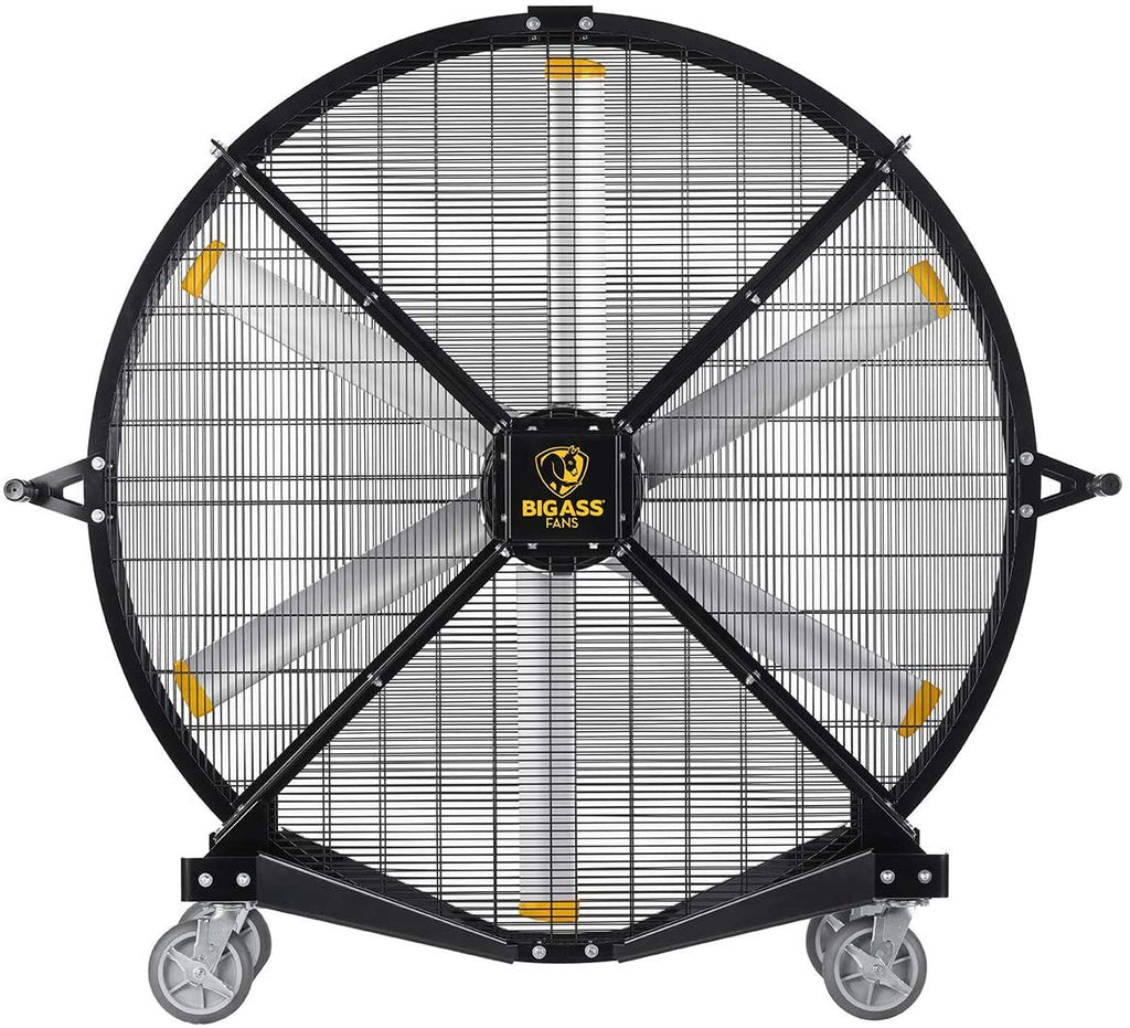 Black 6' Indoor/Outdoor Mobile Fan with Wheels I985