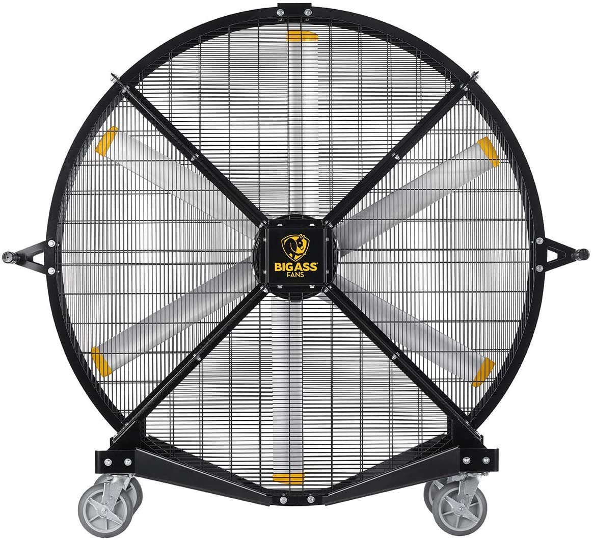 Black 6' Indoor/Outdoor Mobile Fan with Wheels I985