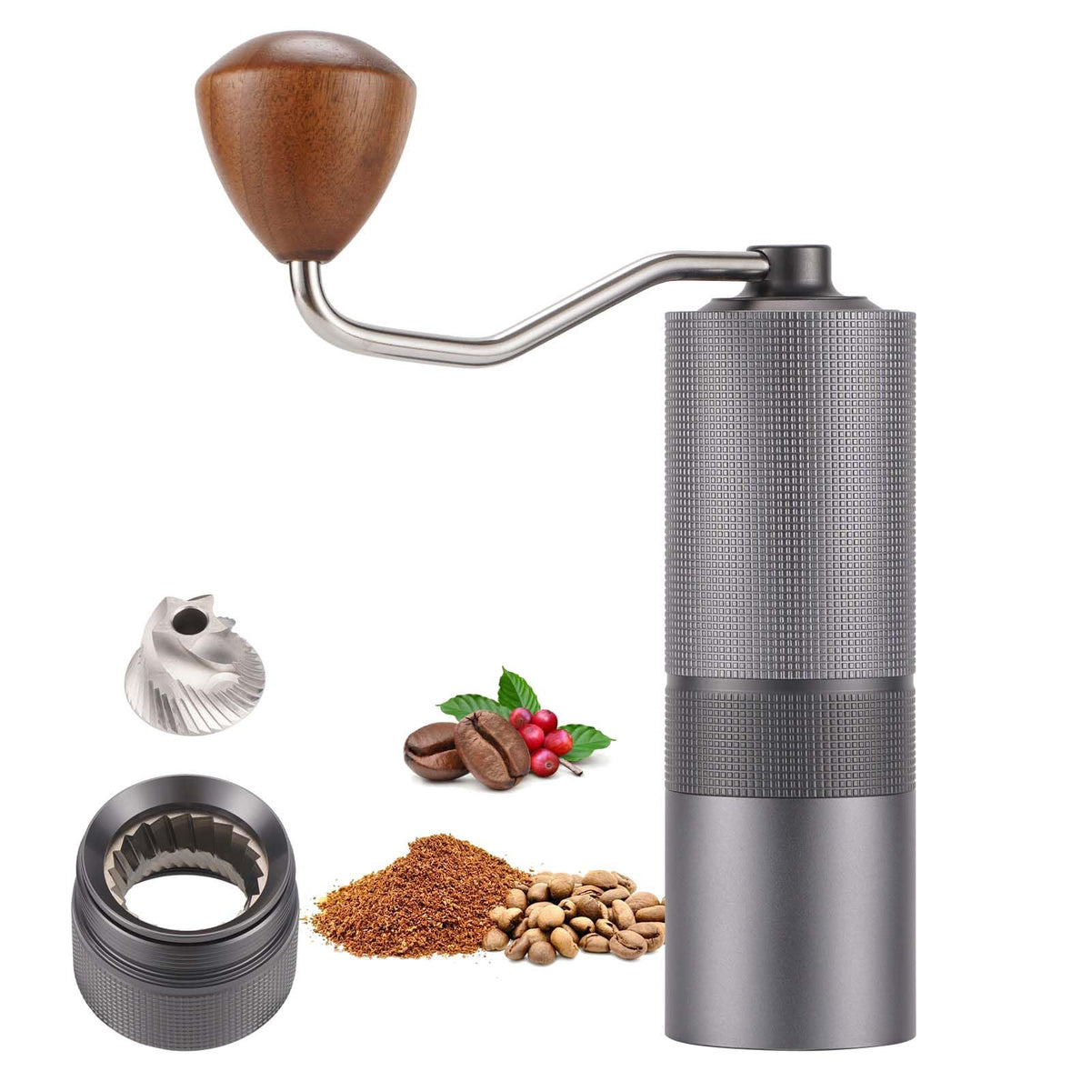 Manual Coffee Grinder with Stainless Steel Burrs A434