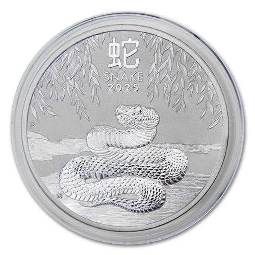 1 oz Australian Silver Lunar Year of the Snake Q4856