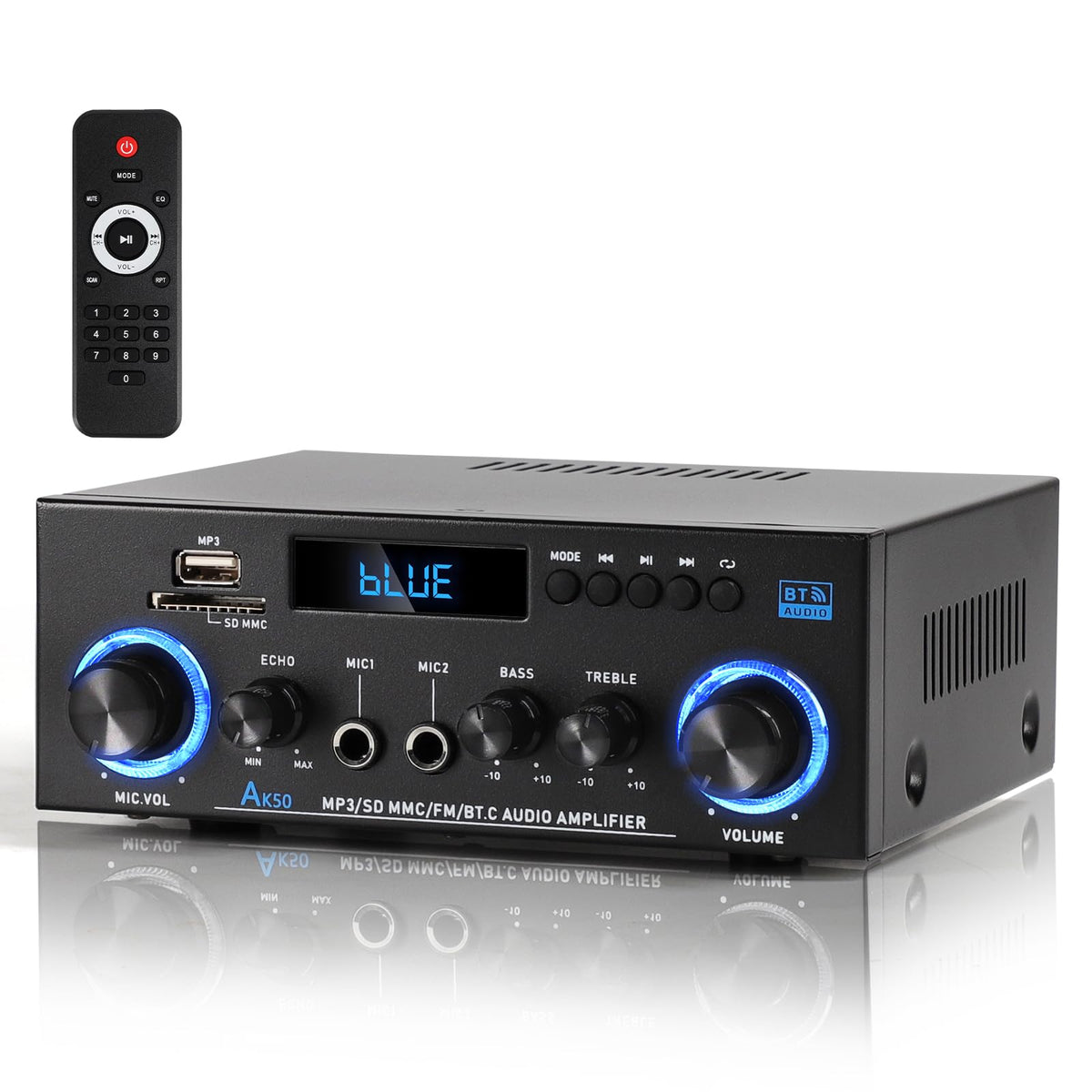 Bluetooth 5.0 2 Channel 400W Stereo Amplifier D57774