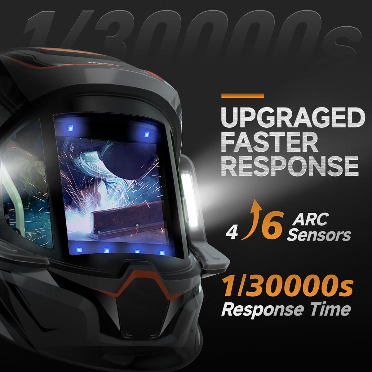 Auto Darkening Welding Helmet with Light K604